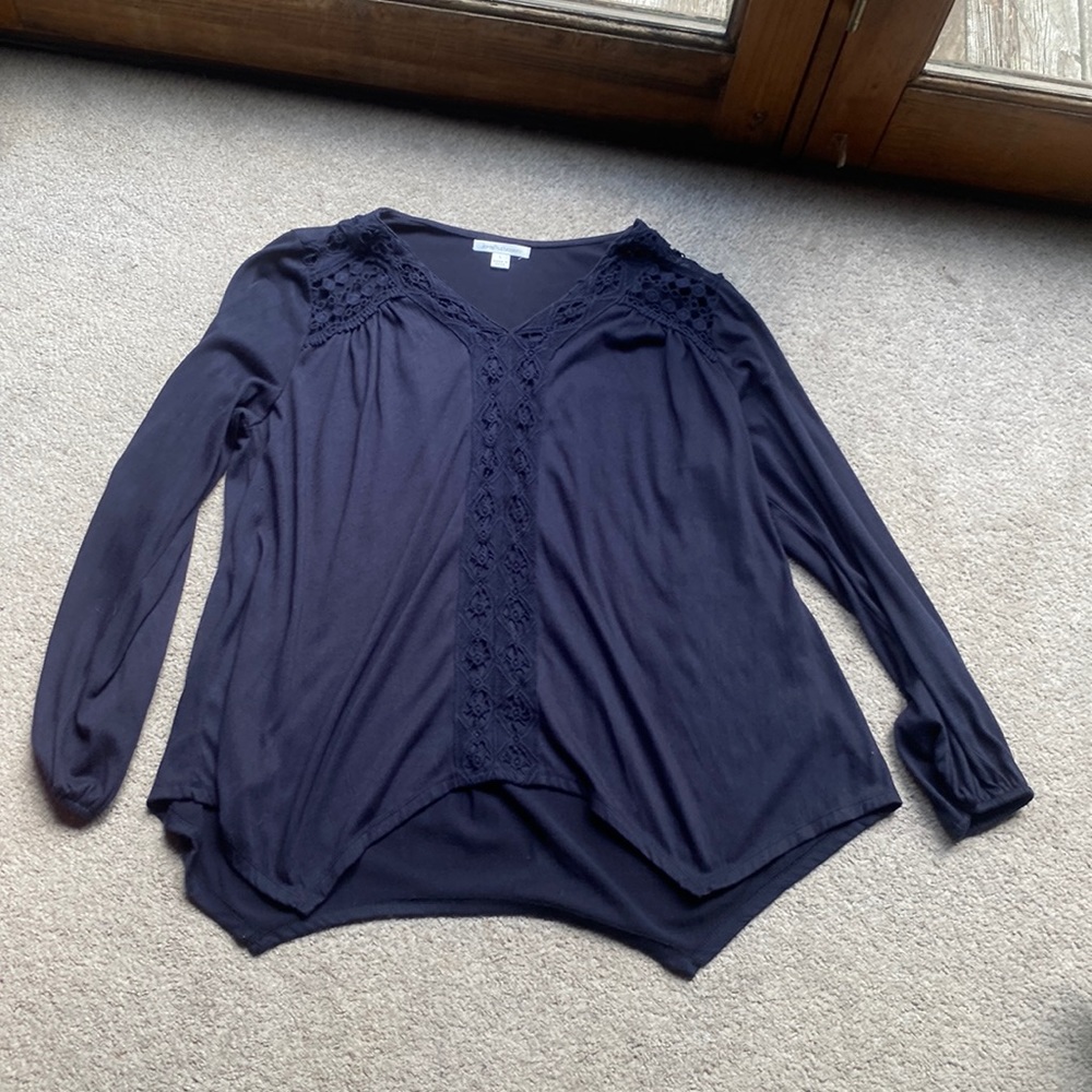 John Paul Richard Navy blue blouse